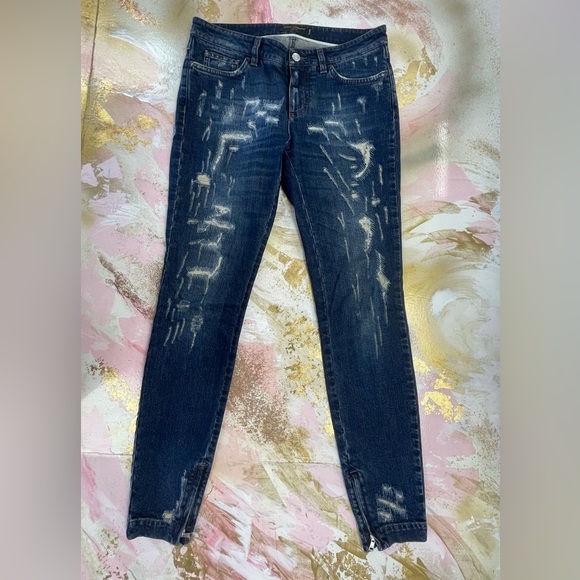 Dolce & Gabbana Denim Pretty Ripped Distressed Ankle Skinny Jeans 40/4 - Picture 4 of 12